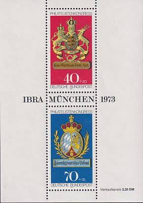 GERMANY - 1973 Stamp Exhibition minisheet (MNH)